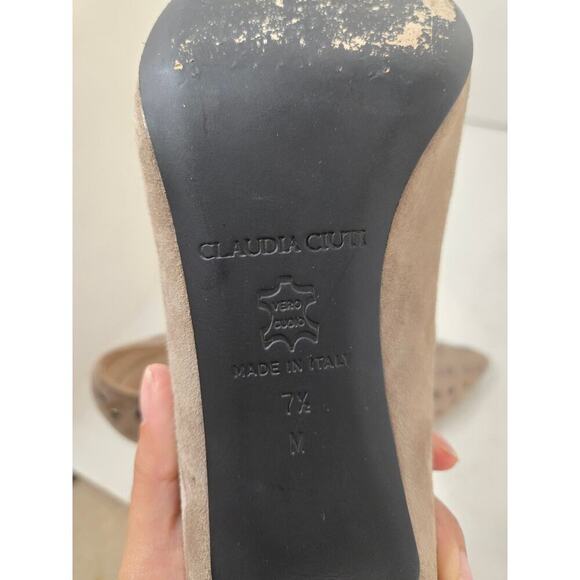 CLAUDIA CIUTI Suede Pumps Size 7.5 - Picture 5 of 5